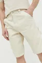 béžová Rifľové krátke nohavice Tommy Jeans