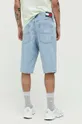 Rifľové krátke nohavice Tommy Jeans  100 % Bavlna
