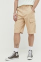 Tommy Jeans szorty bawełniane bawełna beżowy DM0DM15974.PPYX