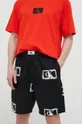 črna Bombažne pižama kratke hlače Calvin Klein Underwear Moški