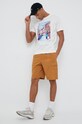 New Balance pantaloni scurti MS31550TOB maro SS23