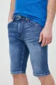 modrá Rifľové krátke nohavice Pepe Jeans Jack