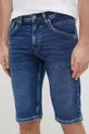 mornarsko modra Jeans kratke hlače Pepe Jeans Track Moški