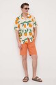 Шорты с примесью льна Pepe Jeans Arkin PM800913.145 оранжевый SS23