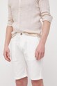 Pepe Jeans szorty z domieszką lnu Arkin tkanina biały PM800913.804