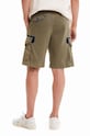 Desigual pantaloni scurti din bumbac 23SMPW04 verde SS23