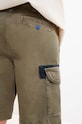 Îmbrăcăminte Desigual pantaloni scurti din bumbac 23SMPW04 verde
