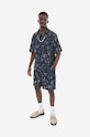 Kraťasy Han Kjøbenhavn Chrome Tribal Printed Track Shorts M-132503-057 M.132503 černá SS23