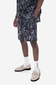 Kraťasy Han Kjøbenhavn Chrome Tribal Printed Track Shorts M-132503-057 M.132503 černá