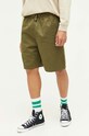 Bavlnené šortky Converse zelená 10024609.A04