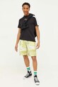 Converse pantaloni scurti din bumbac 10024939.A01 verde SS23