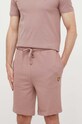 Βαμβακερό σορτσάκι Lyle & Scott ML414VOG.W868 ροζ SS23