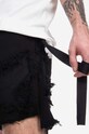 Rick Owens denim shorts Trucker Cut Offs DU01C6353.DSLH.BLACK black