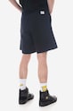 Bavlněné šortky Norse Projects Aros Regular Light Shorts N35-0597 7004 námořnická modř N35.0597.7004