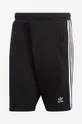 чорний Бавовняні шорти adidas Originals Adicolor Classics 3-Stripes Sweat