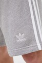 adidas Originals pamut rövidnadrág Adicolor Classics 3-Stripes Sweat Shorts szürke IA6354
