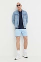 Hollister Co. pantaloni scurti KI328.3130.210 albastru SS23