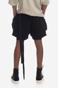 Rick Owens cotton shorts DU01C6374.RIG. black SS23