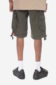 Îmbrăcăminte Alpha Industries pantaloni scurți din bumbac Jet 191200.136 verde
