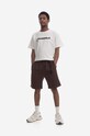 Gramicci pantaloni scurți din bumbac G-Short maro G101.OGT