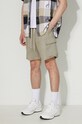 Corridor szorty lniane zielony DS0072.O