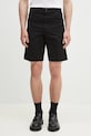 Carhartt WIP pantaloni scurți jeans Single Knee Short uni negru I031504.89GD