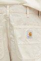 Carhartt WIP cotton shorts Single Knee Short beige I031504.2LPGD