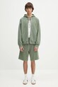 Carhartt WIP cotton shorts Nelson Sweat Short I030130.1YFGD green