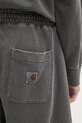 Bavlněné šortky Carhartt WIP Nelson Sweat Short šedá I030130.87GD