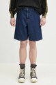 Τζιν σορτς Carhartt WIP Single Knee Short βαμβάκι μπλε I032026.106