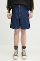 Carhartt WIP szorty jeansowe Single Knee Short gładkie niebieski I032026.106