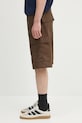 Carhartt WIP cotton shorts Regular Cargo Short I028246.2LS02 brown SS25