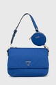 kabelka Guess ECO GEMMA hladký modrá HWEYG8.39518