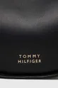 μαύρο δερμάτινη τσάντα Tommy Hilfiger