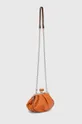 Δερμάτινη τσάντα Weekend Max Mara πορτοκαλί