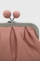 ροζ Δερμάτινη τσάντα ώμου Weekend Max Mara