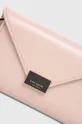 ροζ δερμάτινη τσάντα Kate Spade