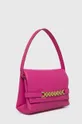 Δερμάτινη τσάντα Victoria Beckham ροζ