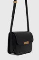 Δερμάτινη τσάντα Victoria Beckham μαύρο