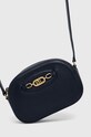 Lauren Ralph Lauren torebka skórzana nie mieści A4 granatowy 431876412