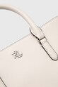 Lauren Ralph Lauren torebka skórzana beżowy 431876725
