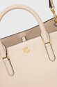 Lauren Ralph Lauren torebka skórzana beżowy 431876725