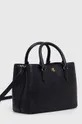 Кожаная сумочка Lauren Ralph Lauren тёмно-синий