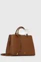 Кожаная сумочка Lauren Ralph Lauren коричневый