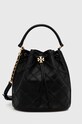 Usnjena torbica Tory Burch Ne ustreza A4 črna 142564.001
