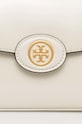 Akcesoria Tory Burch torebka skórzana Robinson Spazzolato 143122.704 beżowy
