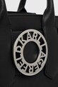Шкіряна сумочка Karl Lagerfeld чорний 230W3085