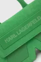 πράσινο Karl Lagerfeld σουέτ τσάντα ICON K SHOULDERBAG SUEDE