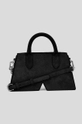 μαύρο Karl Lagerfeld σουέτ τσάντα ICON K SHOULDERBAG SUEDE