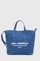 Karl Lagerfeld torebka mieści A4 niebieski 230W3018